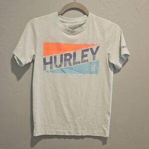 Hurley Kid's Light Blue Tee with Bold Graphic